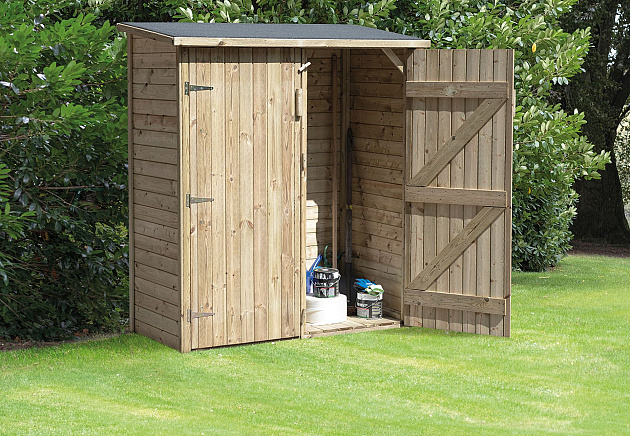 Tuinkast Bayern 152x73x182 cm geïmpregneerd, geschaafd vurenhout