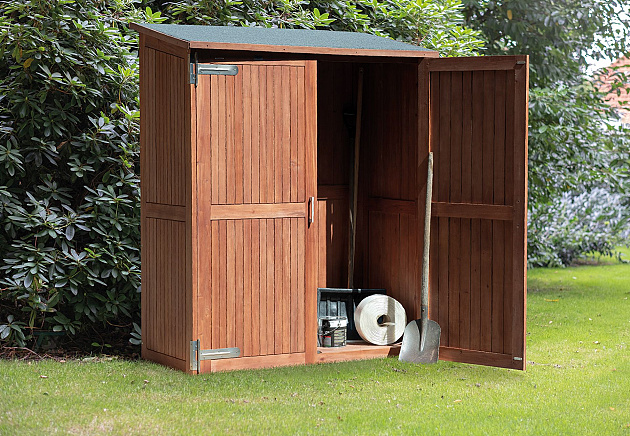 Tuinkast Montevideo 145x65x185 cm onbehandeld, geschaafd hardhout