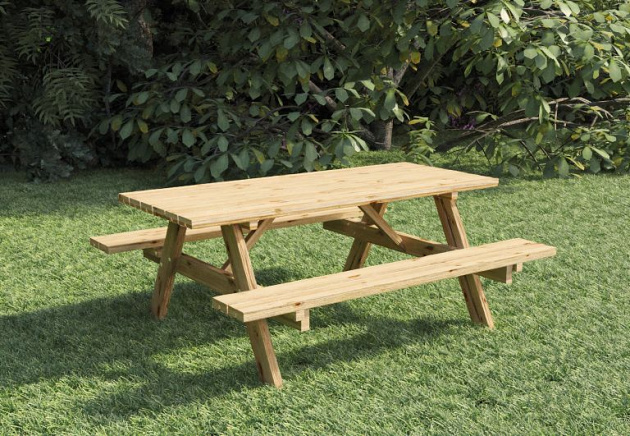 Picknicktafel Excellent geïmpregneerd, geschaafd vuren 220x155x77 cm