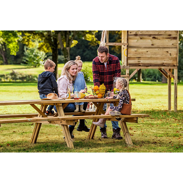 Picknicktafel Superieur geïmpregneerd, geschaafd vuren 300x162x76 cm