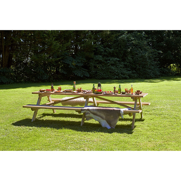 Picknicktafel Superieur geïmpregneerd, geschaafd vuren 300x162x76 cm