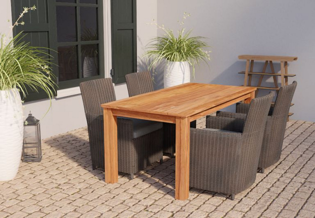 Tuintafel Rustiek 180x90x78 cm teak