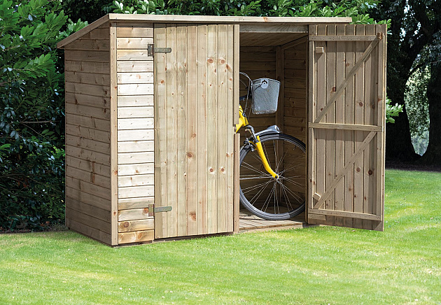 Tuinkast Westerwald 200x90x158 cm geïmpregneerd, geschaafd vurenhout