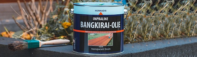 Bangkirai-olie Naturel Bruin 2500 ml