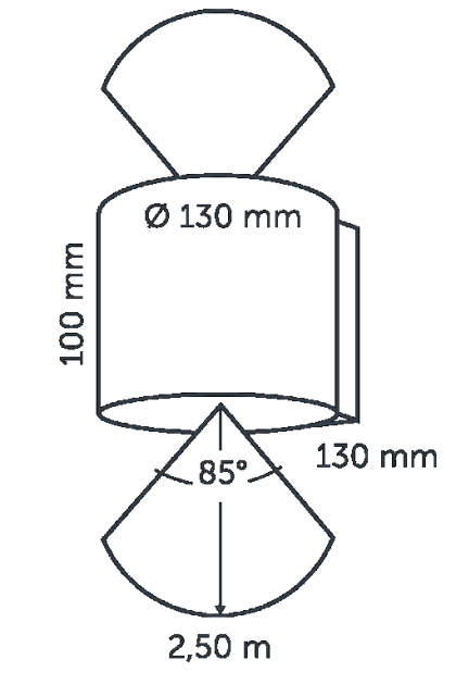 Halo Up-Down 100-230V Dark