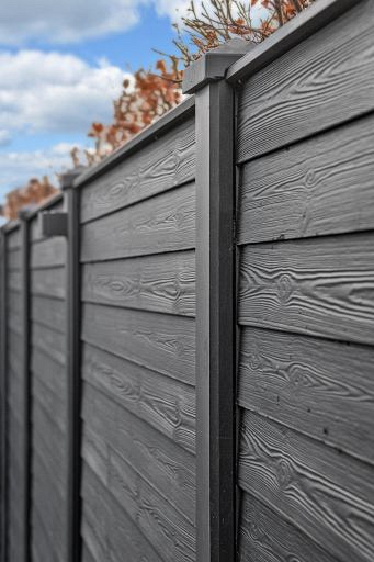 Sleufpaal tussenmodel tbv motiefplaten antraciet gecoat 11,5x11,5x272 cm