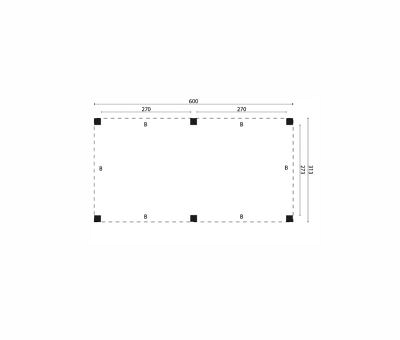 JWOODS Buitenverblijf XL Modern 600x314 cm
