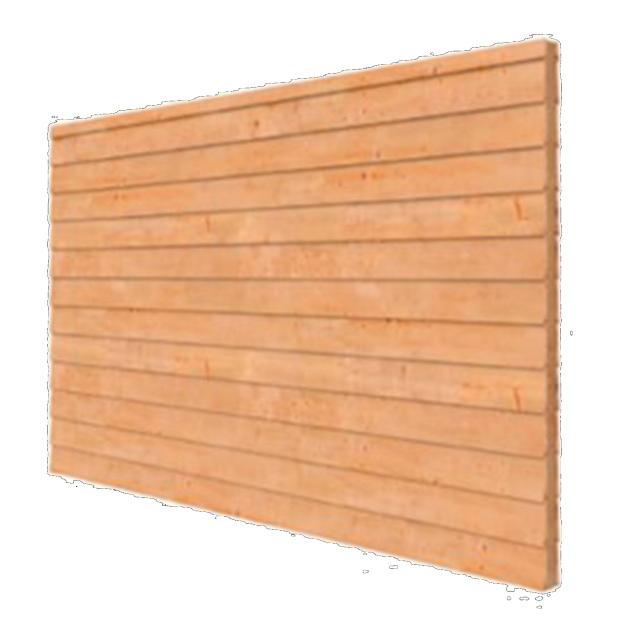 JWOODS Wand 273 tot 290 cm - Verticaal Triple rabat zwart enkelzijdig