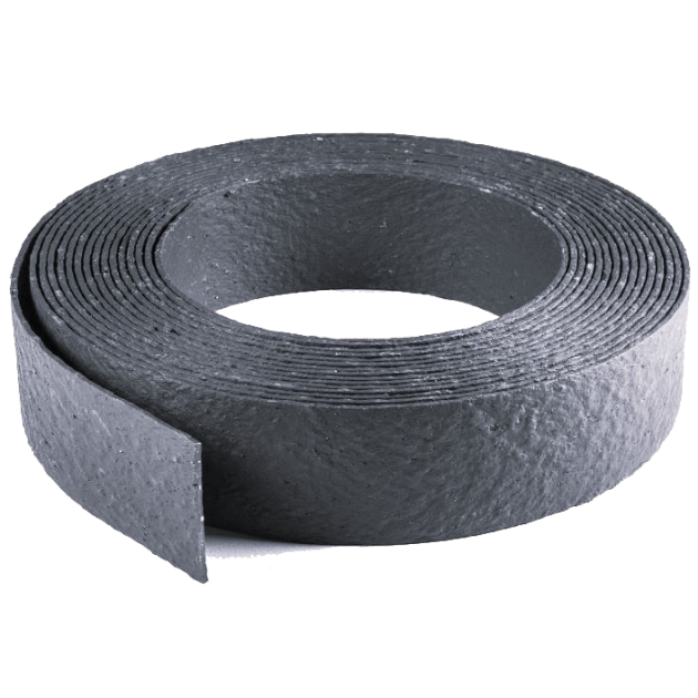 Ecolat recht 14cm x 10mm 2m Grijs