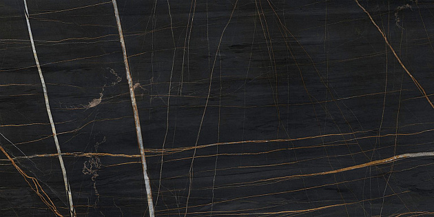 GeoCeramica 60x60x4 cm Marble Saint Laurent Noir