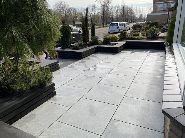 Actietegel Keramiek op Beton 60x60x4 cm Slate Design Grey