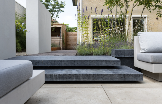 Artistone Traptrede 100x37x15 cm Carbon