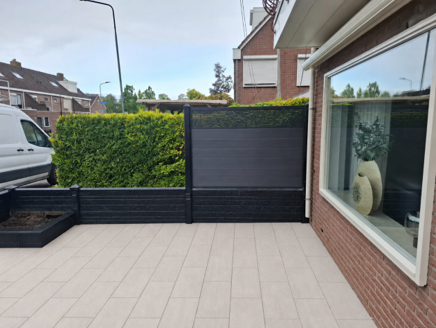 33834 neofence schuttingplank 2x16 6x183 cm smoke 579391