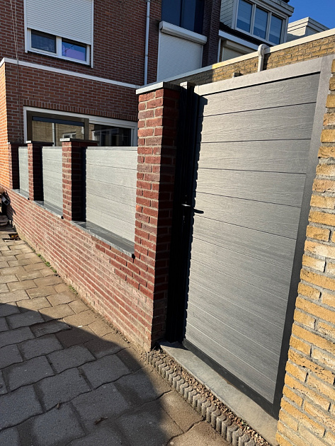 33835 neofence tuindeur 100x180 cm smoke 418961