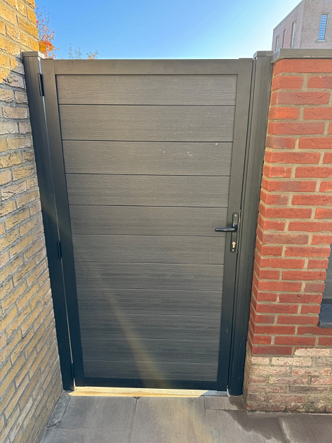 33835 neofence tuindeur 100x180 cm smoke 418964