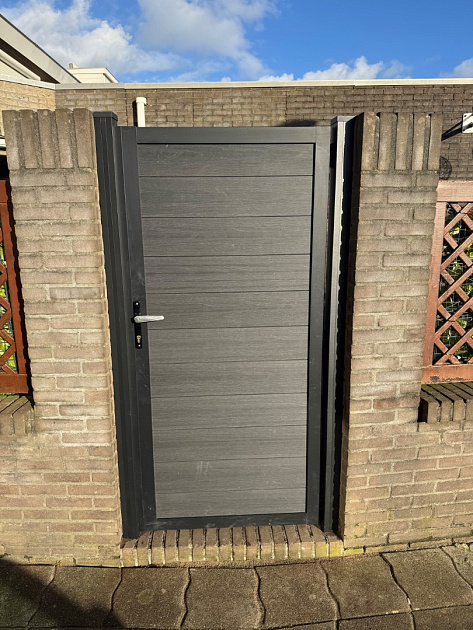 33835 neofence tuindeur 100x180 cm smoke 427262