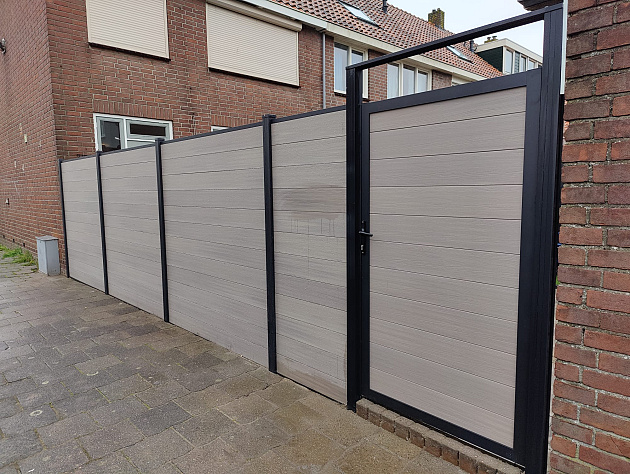 33844 neofence tuinscherm 180x180 cm oak 278696