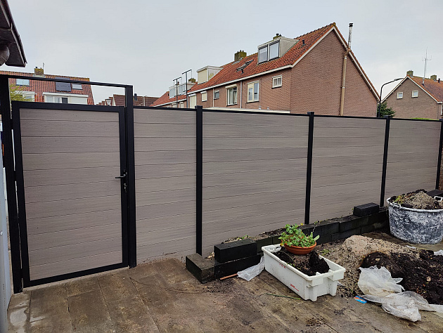 33844 neofence tuinscherm 180x180 cm oak 278697