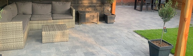 Waalformaat Strak zonder facet 5x20x6 cm Antraciet
