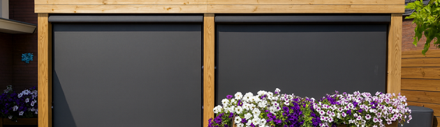 Vita Terrasscherm Zwart 255x351 t/m 400 cm Soltis 92 doek