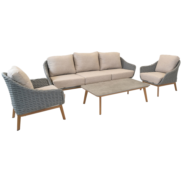 Loveseat Relax geolied hardhout 177x89x93 cm