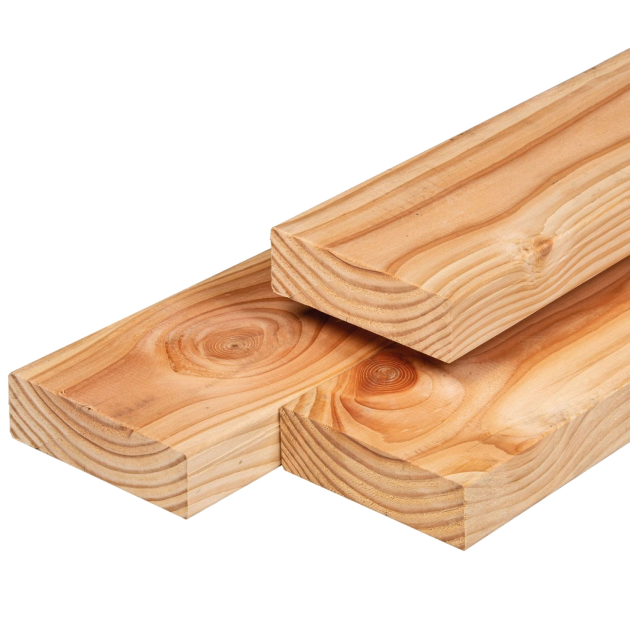 JWOODS Red Wood Geschaafde Jumbo Gording 6,5x14x300 cm, naturel
