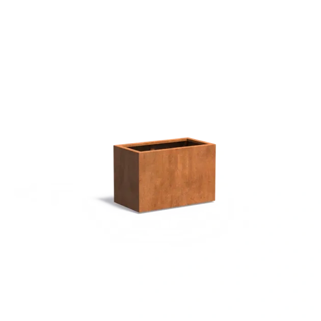 Plantenbak Carrez met bodem cortenstaal 90x50x60 cm