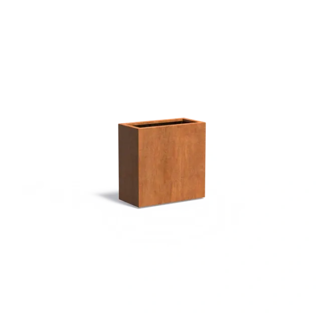 Plantenbak Carrez met bodem cortenstaal 80x40x80 cm