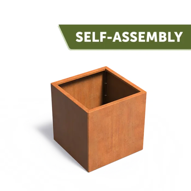 Plantenbak Carrez Connect zonder bodem cortenstaal 80x80x80 cm