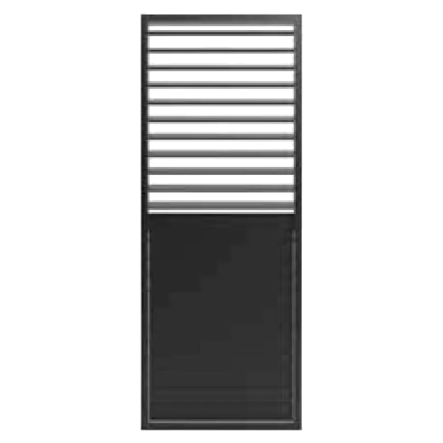 Fortis Flex shutter paneel kantelbaar Wood Fraké Noir 1 m. x 1,8 m. (bxh)