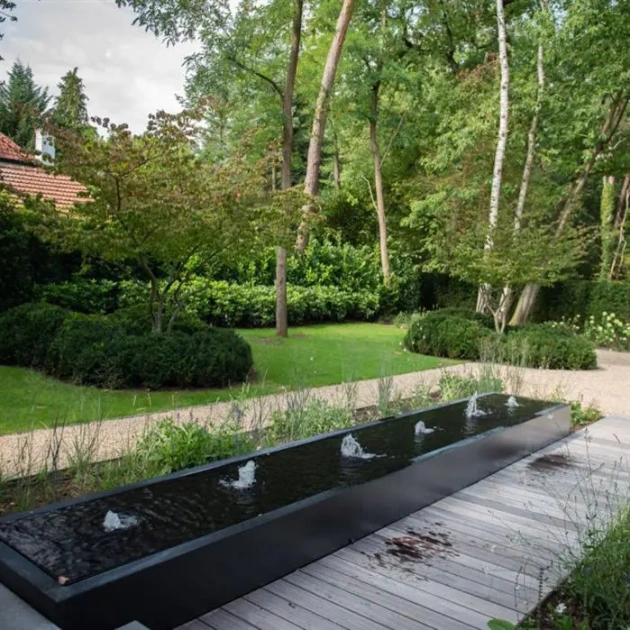 Watertafel standaard aluminium 300x100x40 cm