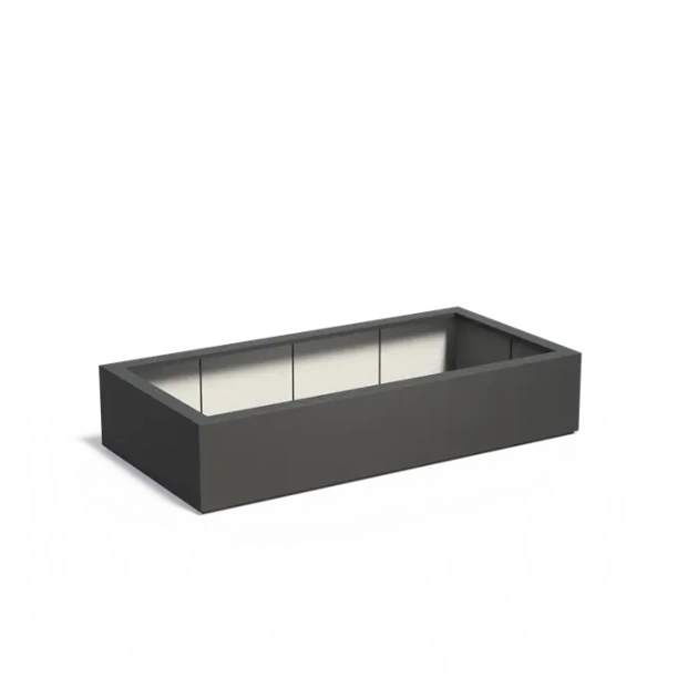 Plantenbak Carrez met bodem polyester 200x100x40 cm