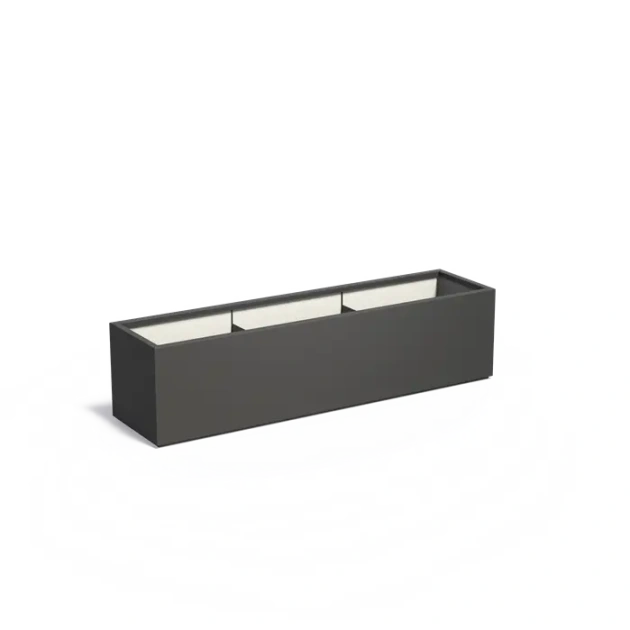 Plantenbak Carrez met bodem polyester 200x50x50 cm