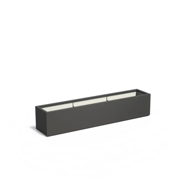 Plantenbak Carrez met bodem polyester 200x40x40 cm