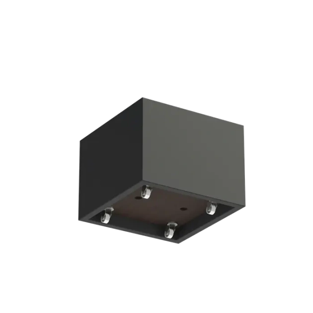 Plantenbak Carrez met wielen polyester 80x80x60 cm