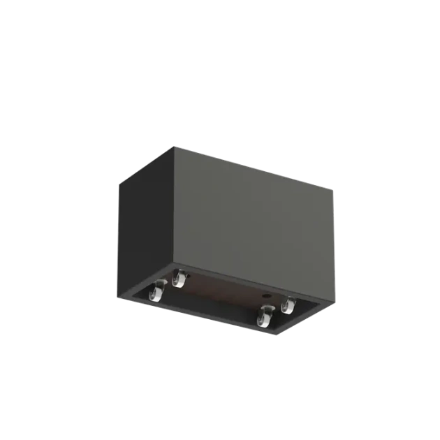 Plantenbak Carrez met wielen polyester 90x50x60 cm