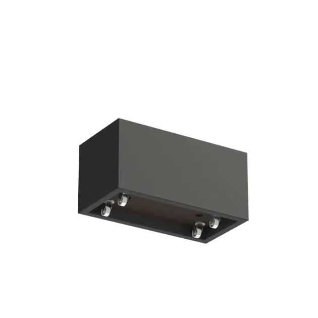 Plantenbak Carrez met wielen polyester 100x50x50 cm