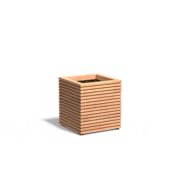 Plantenbak Malaga Rhombus hardhout 60x60x60,8 cm