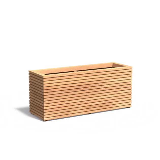 Plantenbak Malaga Rhombus hardhout 150x50x60,8 cm