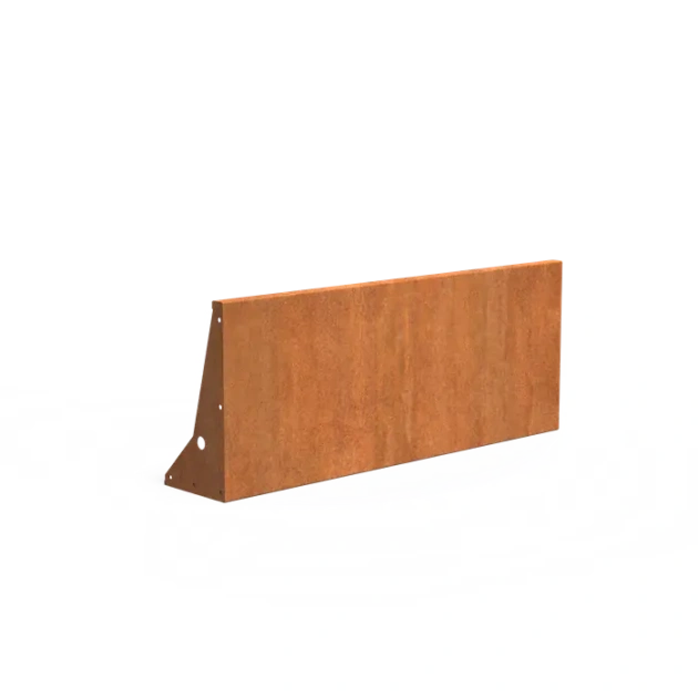 Keerwand recht Cortenstaal 3 mm 150x60 cm