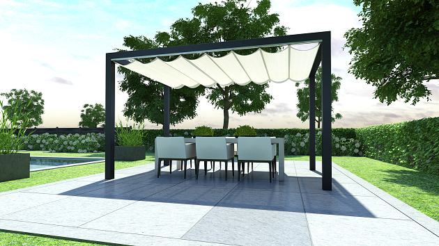 Vrijstaande Pergola 600(B)x350(U) cm