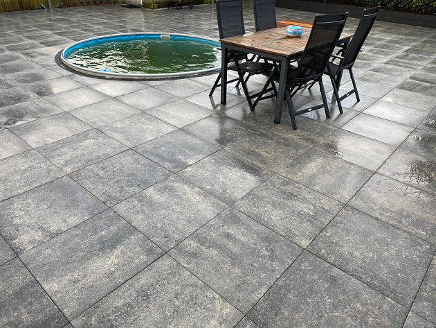 Budget Terrastegel 60x60x4 cm Grezzo