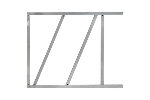 Stalen Poortframe verstelbaar 100x80 cm verzinkt
