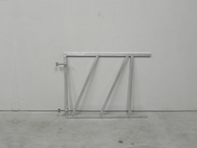 Stalen Poortframe verstelbaar 100x80 cm verzinkt