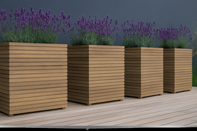 Hardhouten Plantenbak 50x100x50 cm