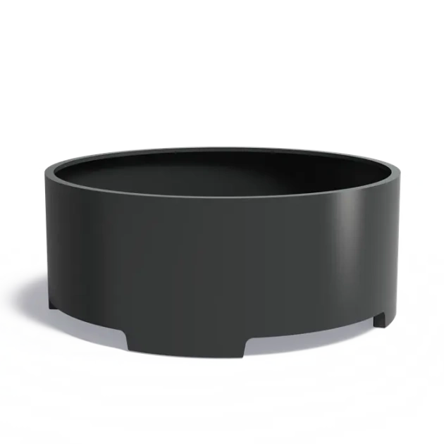 Plantenbak Circum met poten aluminium Ø200x80 cm