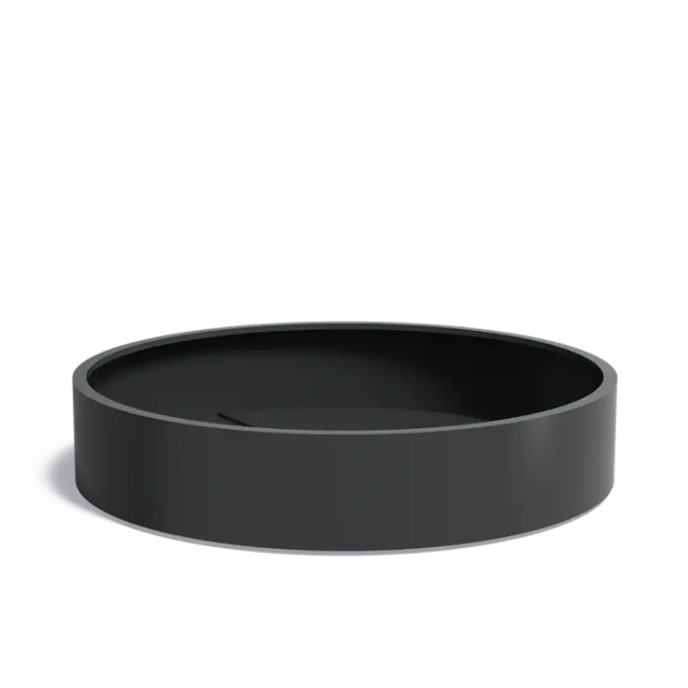 Plantenbak Circum met bodem aluminium Ø200x40 cm