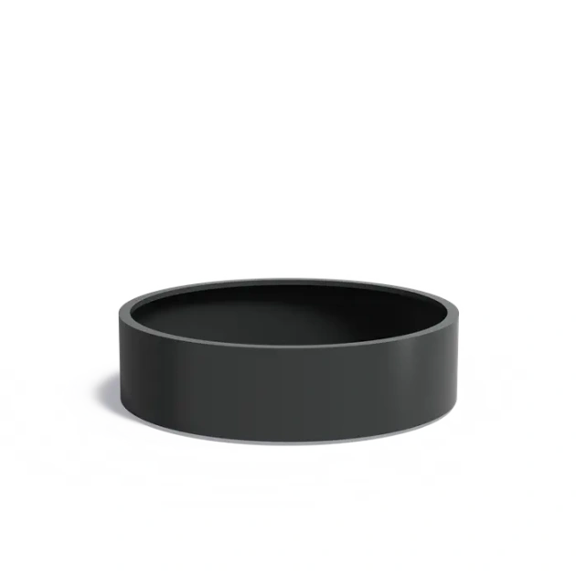 Plantenbak Circum met bodem aluminium Ø150x40 cm