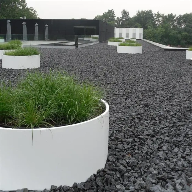 Plantenbak Circum zonder bodem aluminium Ø150x40 cm