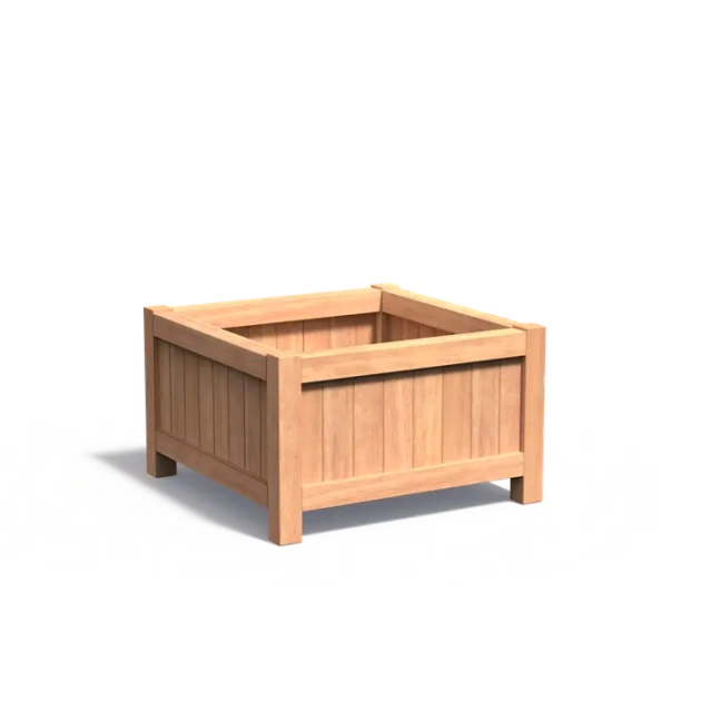 Plantenbak Valencia hardhout 100x100x60 cm